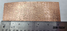 Load image into Gallery viewer, Hieroglyphs Patterned Copper, Textured Copper, Copper Sheet, Copper Metal, Rolling Mill Pattern, Rolling Mill, Egyptian Themed Sheet Metal
