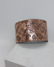 Load image into Gallery viewer, Hummingbird Cuff Bracelet, Custom Made Bracelet, Hummingbird, Copper Cuff Bracelet, Boho Bracelet, 7th Anniversary Gift, Jewelry, Gift, Cuff

