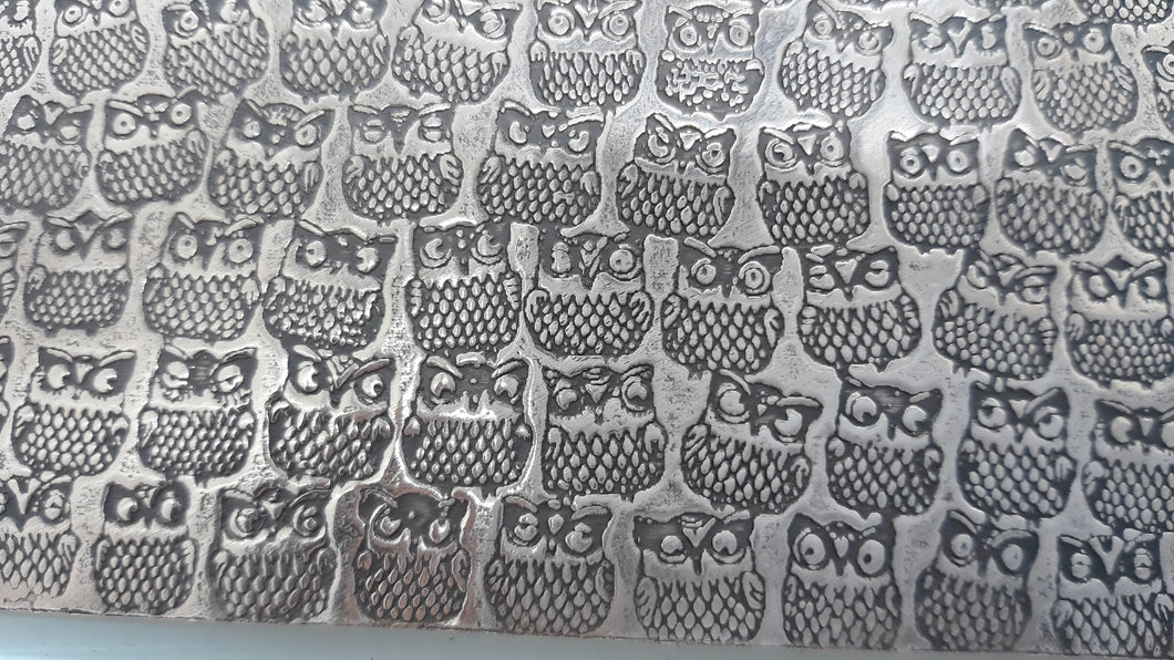 Owl Themed Textured Sheet Metal