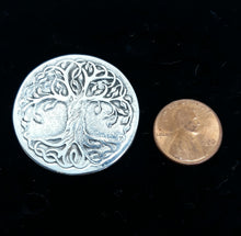 Load image into Gallery viewer, Tree of Life Fine Silver Impression, Celtic TOL, TOL, Ancient Mysticism, Fine Silver Impression , Fantasy Impression, JewelrySupply, enamel
