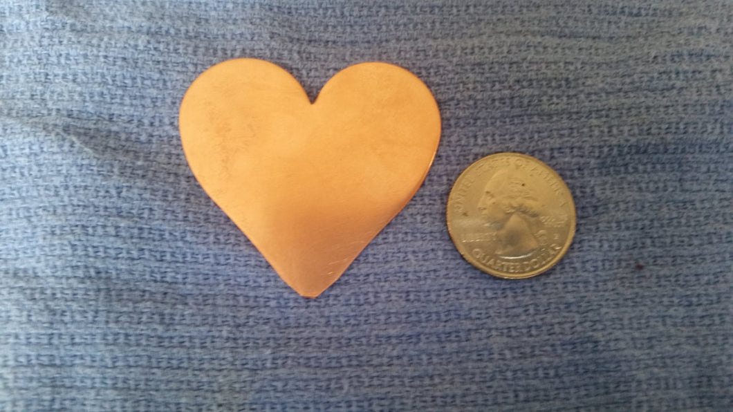 Jumbo Heart Shaped Copper Blanks