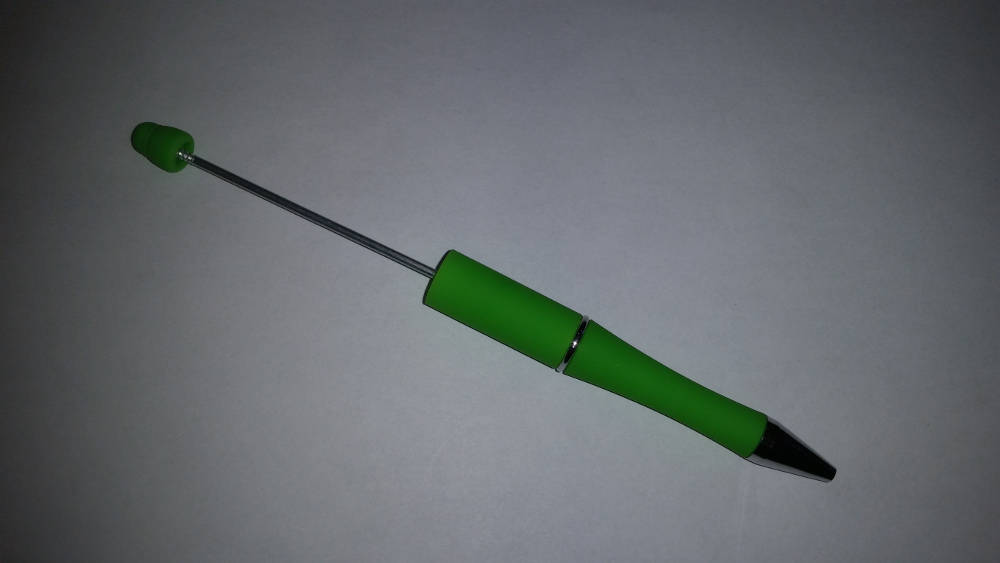 Plastic Beadable Pen-Green