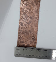 Load image into Gallery viewer, Hummingbird Patterned Copper, Textured Copper, Copper Sheet, Copper Metal, Rolling Mill Pattern, Rolling Mill
