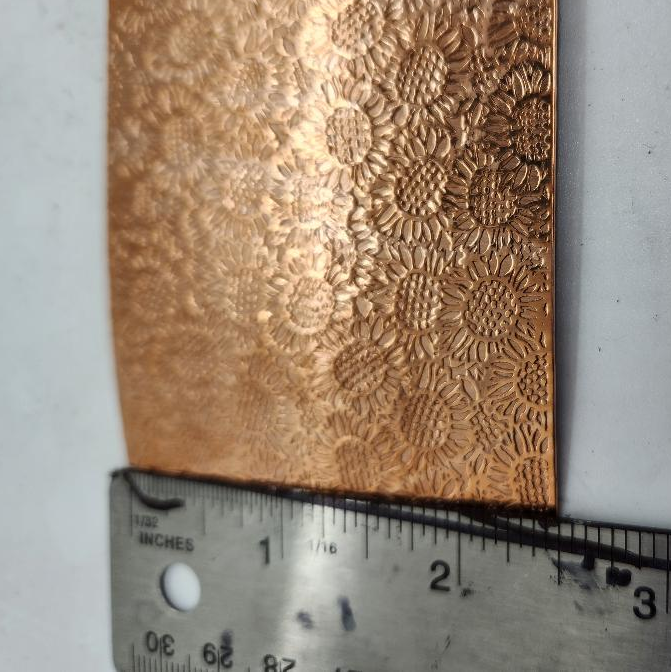 Psychedelic Shapes Patterned Copper, Textured Copper, Copper Sheet, Co –  Siren Call Gifts and Crafts